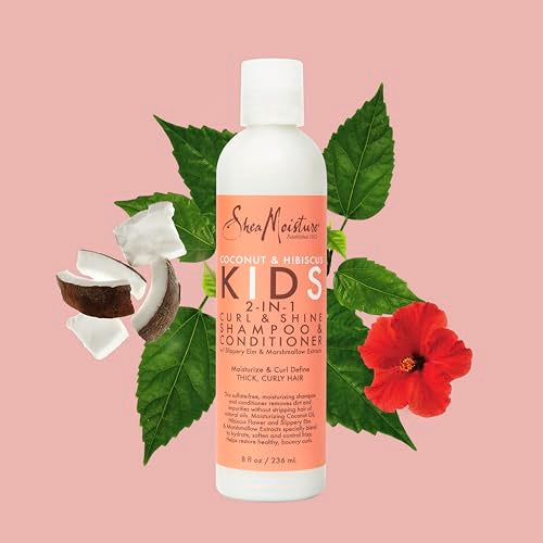 SheaMoisture Kids 2-in-1 Coconut Shampoo & Body Wash - Hydrates Dry Curls, 8 oz