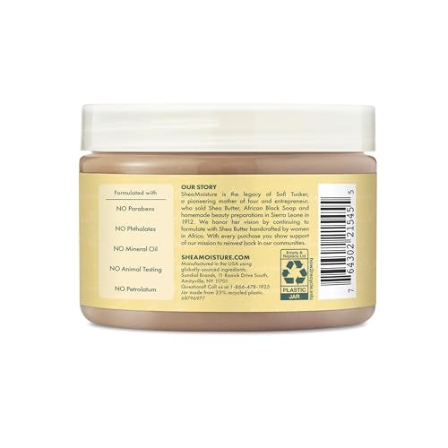 SheaMoisture Hair Mask - Strengthens & Hydrates Dry Hair, No Sulfates or Parabens - 11.5oz