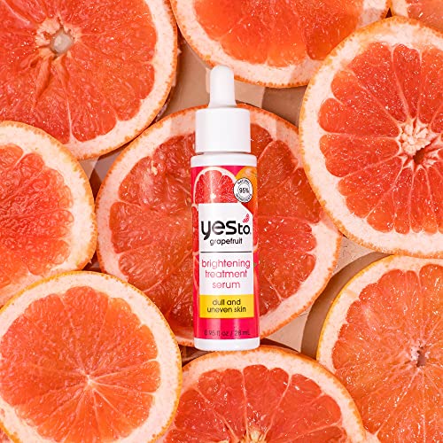 Yes To Grapefruit Face Serum - Brightens, Exfoliates with Vitamin C & PHAs - 0.95 Fl Oz