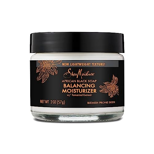 SheaMoisture Balancing Moisturizer - Hydrates Dry Skin with Shea Butter & Black Soap - 2 oz