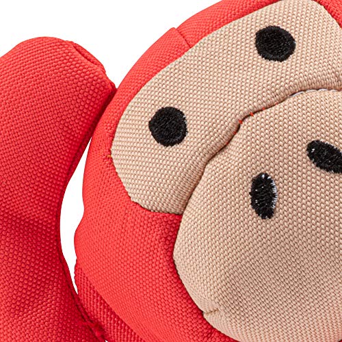 Beco Cuddly Soft Monkey Dog Toy - Durable with Squeaker, Made from Recycled Plastic - Large