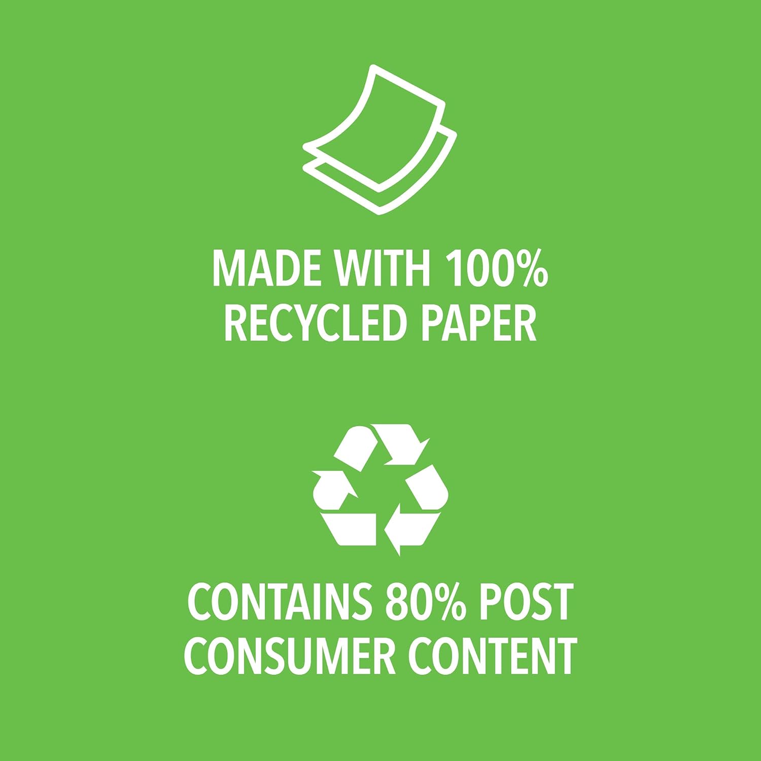 EcoFirst Paper Towels - 100% Recycled, Chlorine-Free, 2-Ply Strength, Half Sheets - 2 Rolls