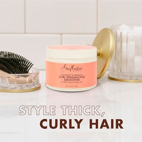 SheaMoisture Curl Enhancing Cream - Defines Curls, Reduces Frizz, Nourishing Oils - 12oz