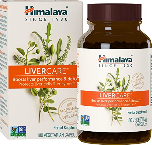 Himalaya LiverCare Herbal Supplement - Supports Liver Health, Vegan, Non-GMO - 180 Capsules