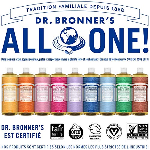 Dr. Bronner's Liquid Body Soap - All-Natural Lavender, Cruelty-Free & Biodegradable - 32 oz