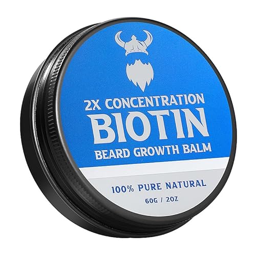 MistySprite Beard Balm - Hydrates & Thickens Beard, Natural Oils & Biotin - 2X Concentration