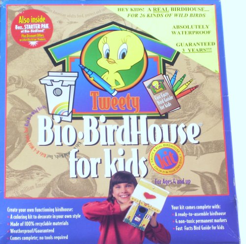 Build-A-Birdhouse Kit - Decorate with Non-Toxic Markers, 100% Recyclable Materials - For 26 Birds