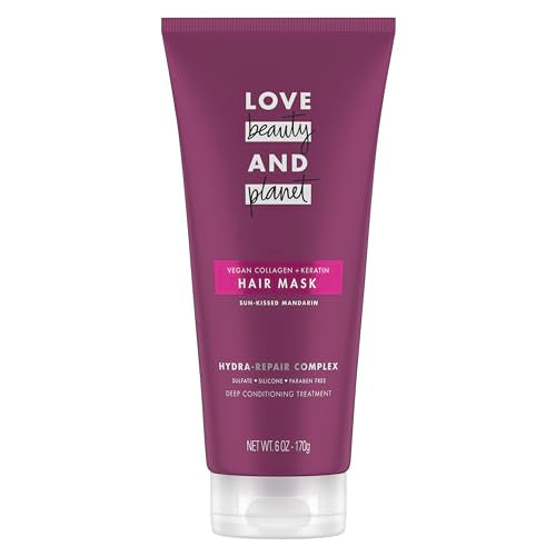 Love Beauty and Planet Hair Mask - Nourishes, Strengthens, Vegan Collagen & Keratin - 6 oz
