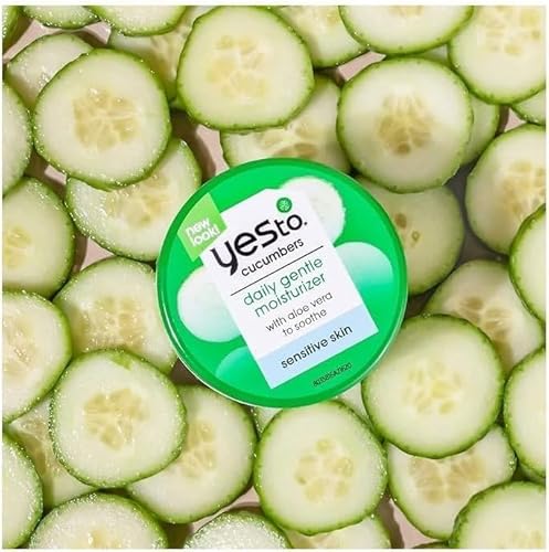 Yes To Cucumbers Daily Moisturizer - Hydrating Aloe & Sweet Almond Oil for Sensitive Skin - 1.7oz