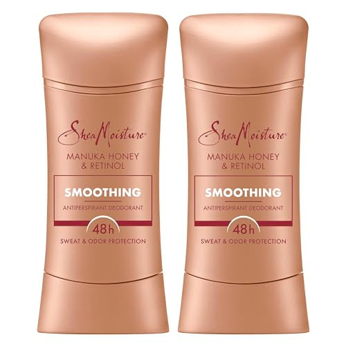 SheaMoisture Deodorant Stick - 48HR Sweat & Odor Protection, Manuka Honey & Retinol - 2.6oz