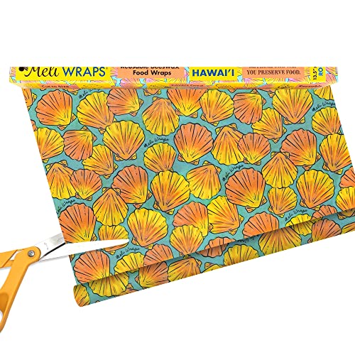 Meli Wraps Beeswax Food Wrap Roll - Reusable, Natural Ingredients, Customizable Sizes - 13.5 x 42