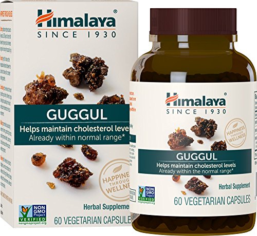 Himalaya Guggul Liver Supplement - Supports HDL/LDL, Triglycerides, Non-GMO, 720 mg, 60 Capsules