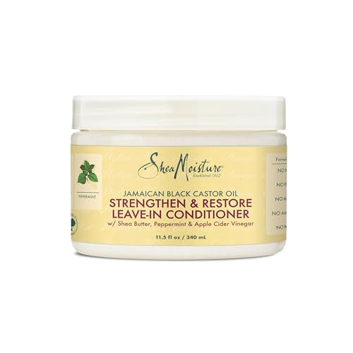 SheaMoisture Jamaican Black Castor Oil Leave-In Conditioner - Softens & Detangles, 11.5oz