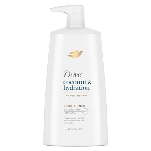 Dove Conditioner - Hydrates & Nourishes Dry Hair, 92% Natural Origin, Coconut Oil Blend - 25.4oz