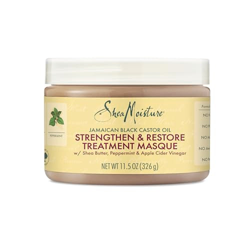 SheaMoisture Hair Mask - Strengthens & Hydrates Dry Hair, No Sulfates or Parabens - 11.5oz