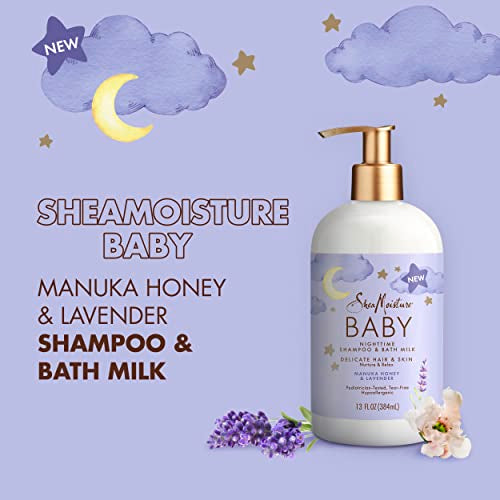 SheaMoisture Kids Shampoo & Bath Milk - Gentle Cleansing, Manuka Honey & Lavender - 13oz