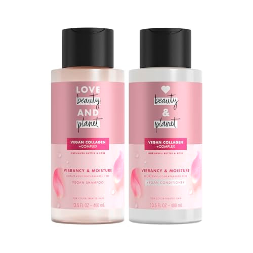 Love Beauty and Planet Shampoo & Conditioner Set - Nourishes Color-Treated Hair - 13.5oz