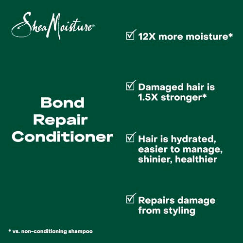 SheaMoisture Bond Repair Conditioner - Strengthens & Hydrates Curly Hair with Amla Oil - 13oz