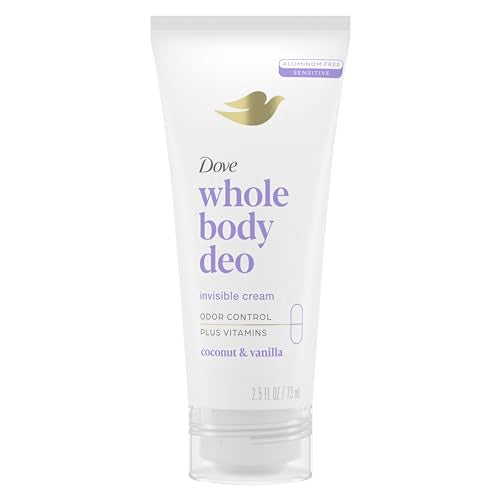 Dove Whole Body Deo - 72h Odor Control, Aluminum Free, Coconut & Vanilla - 2.5 oz