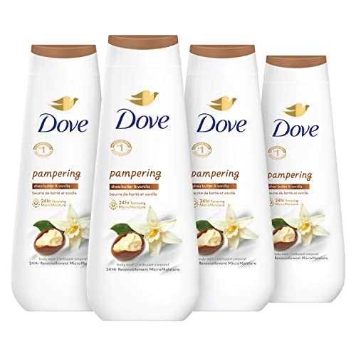 Dove Body Wash - Nourishing Shea Butter & Vanilla, 24hr Moisture for Healthy Skin - 20oz