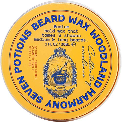 SEVEN POTIONS Beard Balm - Shapes & Nourishes with Natural Ingredients - 1 oz Woodland Harmony