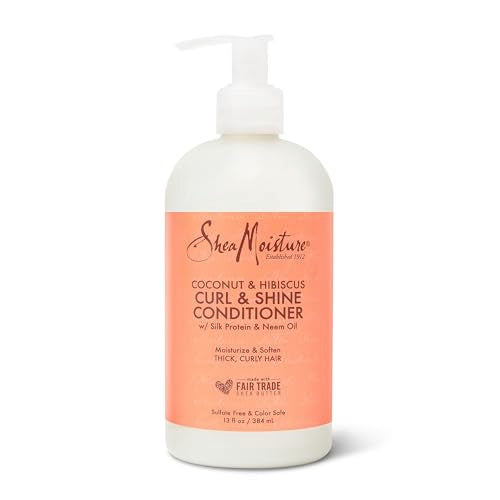 SheaMoisture Curl & Shine Conditioner - Hydrates & Defines Curls with Neem Oil - 13 oz