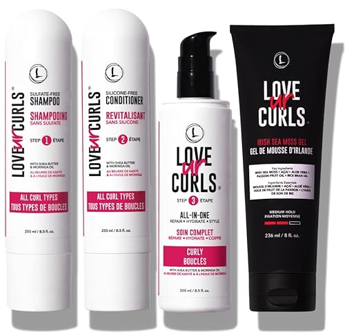 LUS Ultra-Defining Curl Kit - Hydrating, Curl-Activating Routine with Irish Sea Moss - Vegan