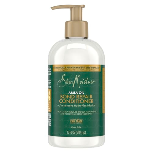 SheaMoisture Bond Repair Conditioner - Strengthens & Hydrates Curly Hair with Amla Oil - 13oz