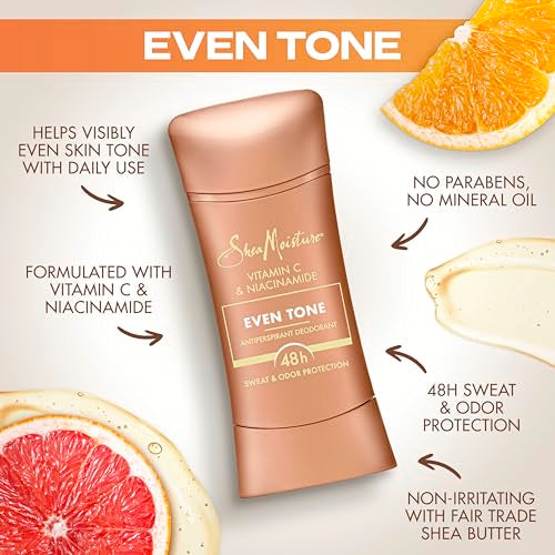 SheaMoisture Antiperspirant Deodorant - 48HR Odor Protection, Even Tone with Vitamin C - 2.6oz