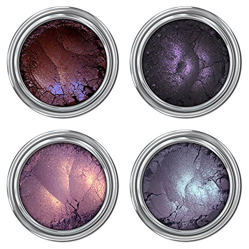 Concrete Minerals Eyeshadow - Long-Lasting, Vegan, Handmade, 4 Rich Shades - 2g Each