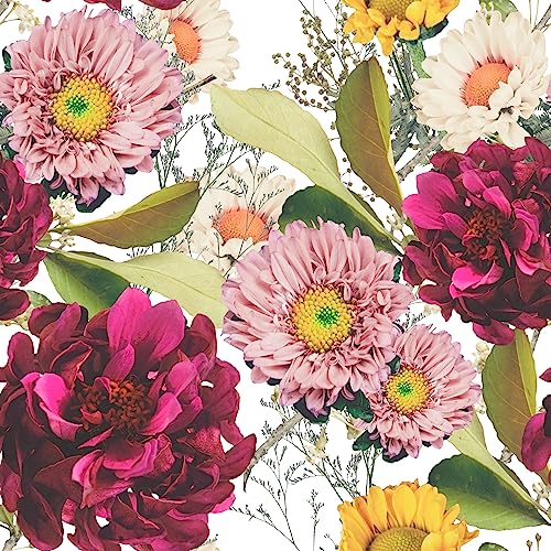 Waterleaf Paper Co. Dissolvable Gift Wrap - 100% Biodegradable, Floral Design - 16 Sq Ft