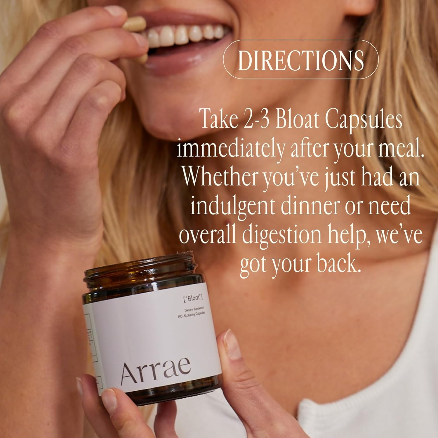 Arrae Digestive Enzymes - Fast Relief from Bloat & Indigestion, All Natural Ingredients - 60 Caps