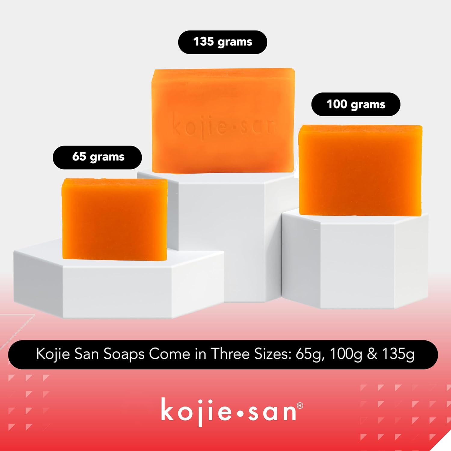 Kojie San Body Soap - Brightening with Kojic Acid, Glycerin & Tea Tree Oil - 65g x 2 Bars