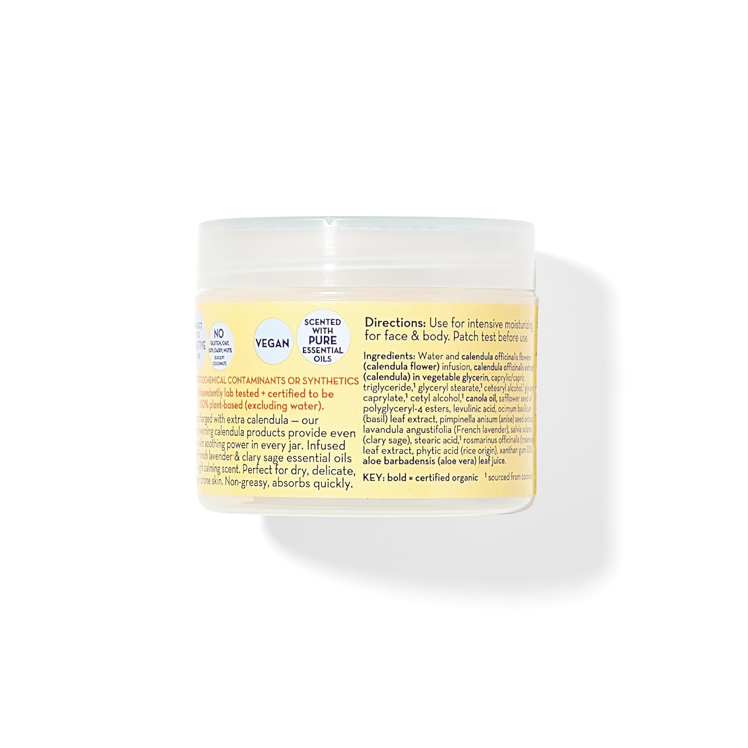 California Baby Calendula Cream - Soothes Sensitive Skin, Allergy Tested, Lavender Scent - 2 oz