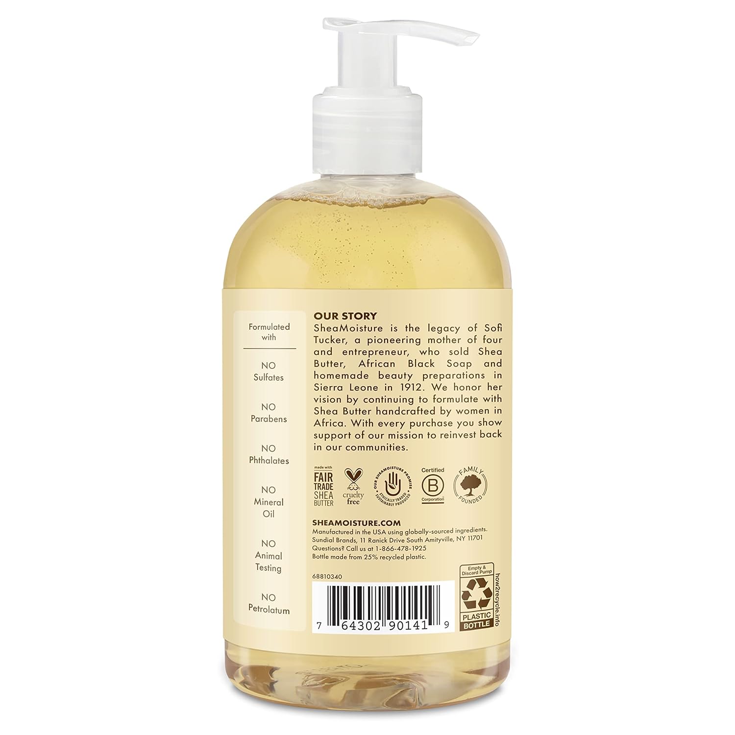 SheaMoisture Baby Shampoo & Body Wash - Gentle Cleanser with Chamomile, Argan Oil - 13oz