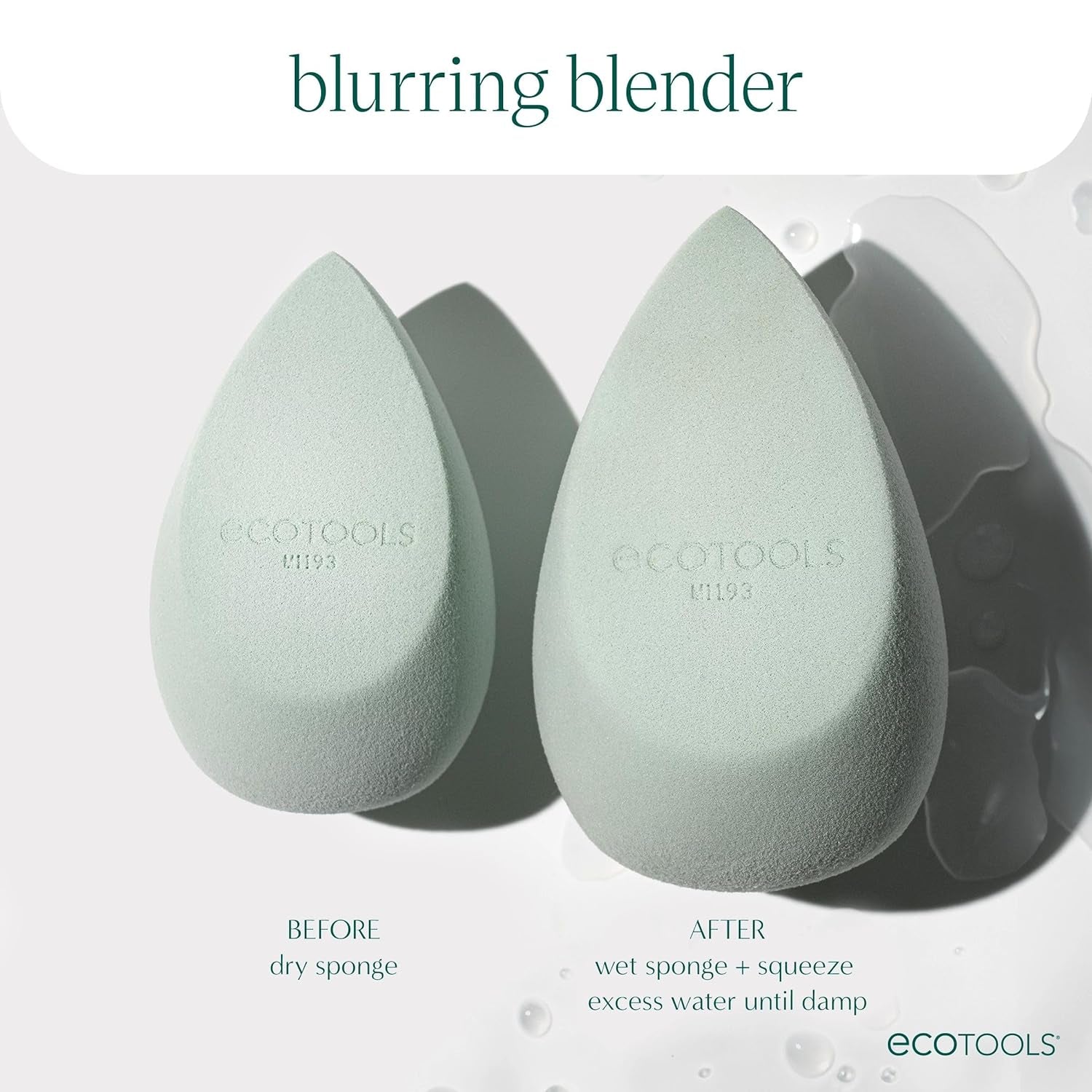 Blurring Blender Makeup Sponge, Makeup Blending Sponge for Blurred Skin, for Liquid & Cream Foundation, Eco Friendly & Latex Free, Cruelty-Free & Vegan 1 Count