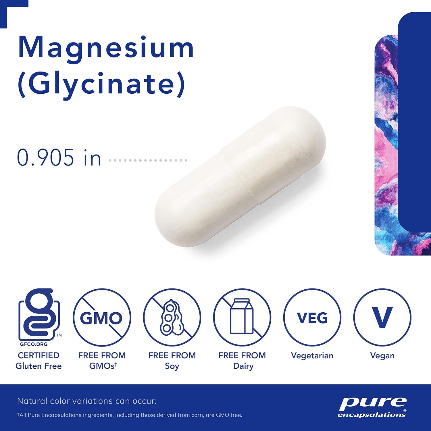 Pure Encapsulations Magnesium Glycinate - Supports Stress Relief, Heart Health - 90 Capsules