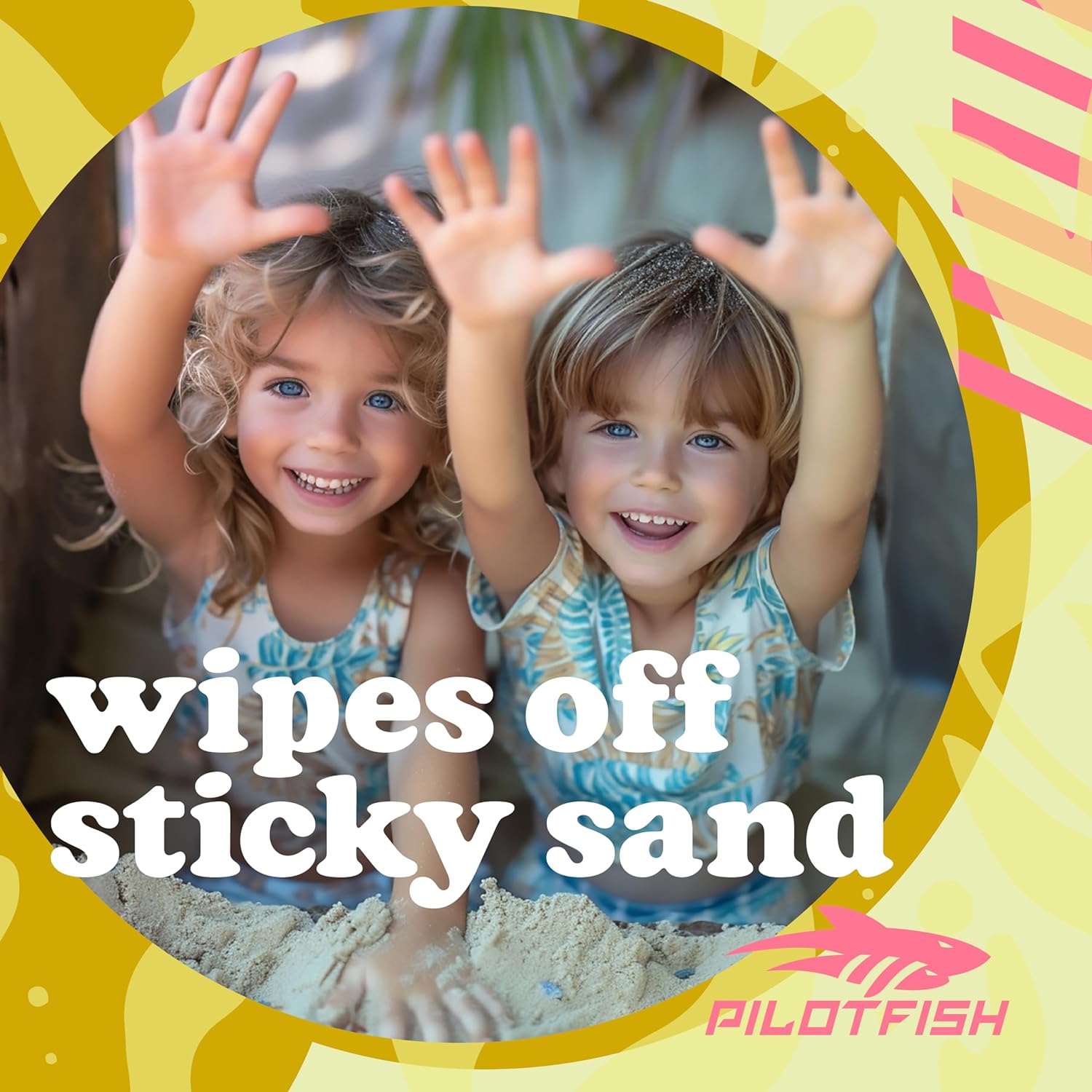 Pilotfish Sand Remover Bag - Gentle Formula with 7 Natural Ingredients, Lavender Oil - 1 Bag