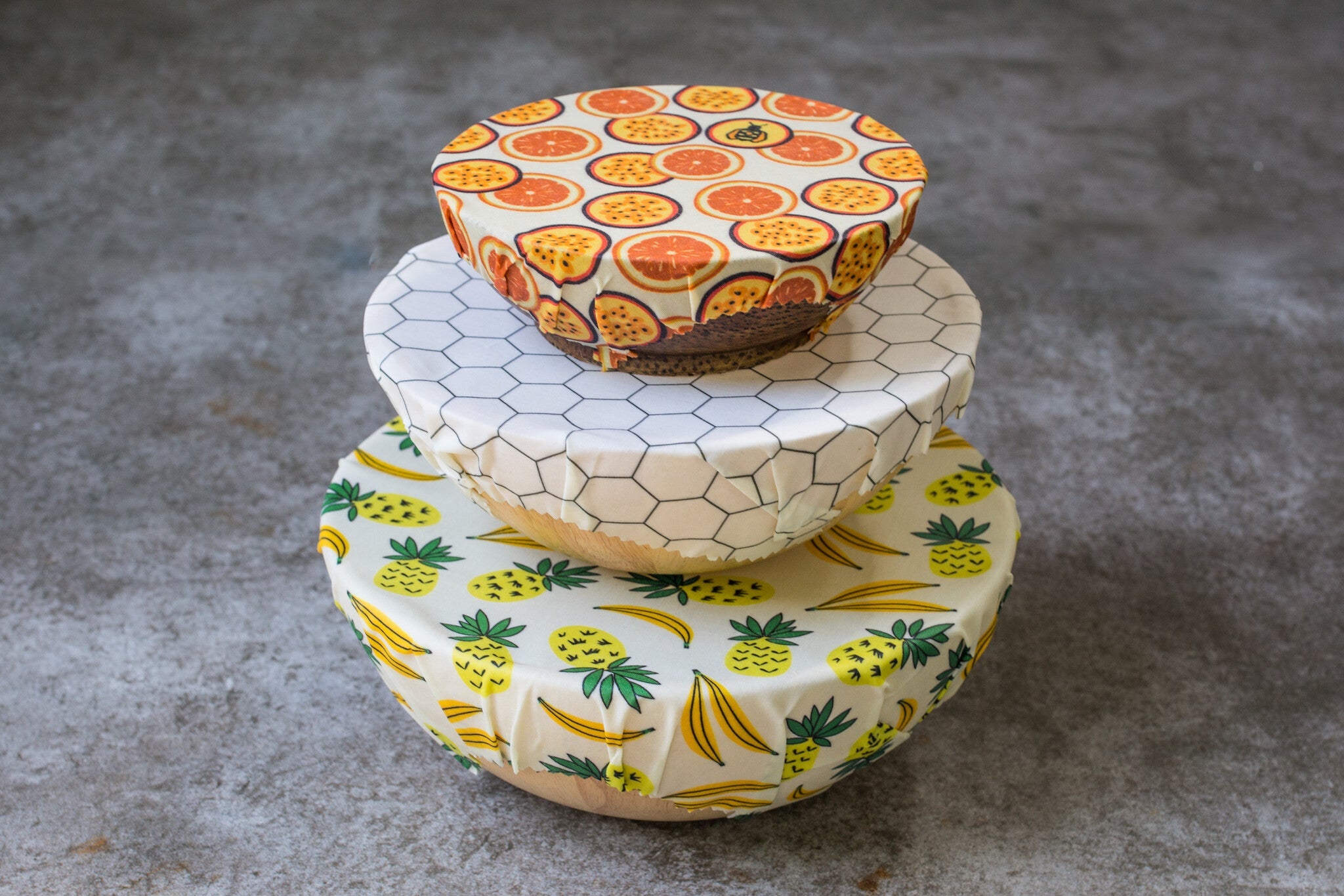 Beeswax Wraps “Beeginner” Set of 3 Sizes - Summer Vibes