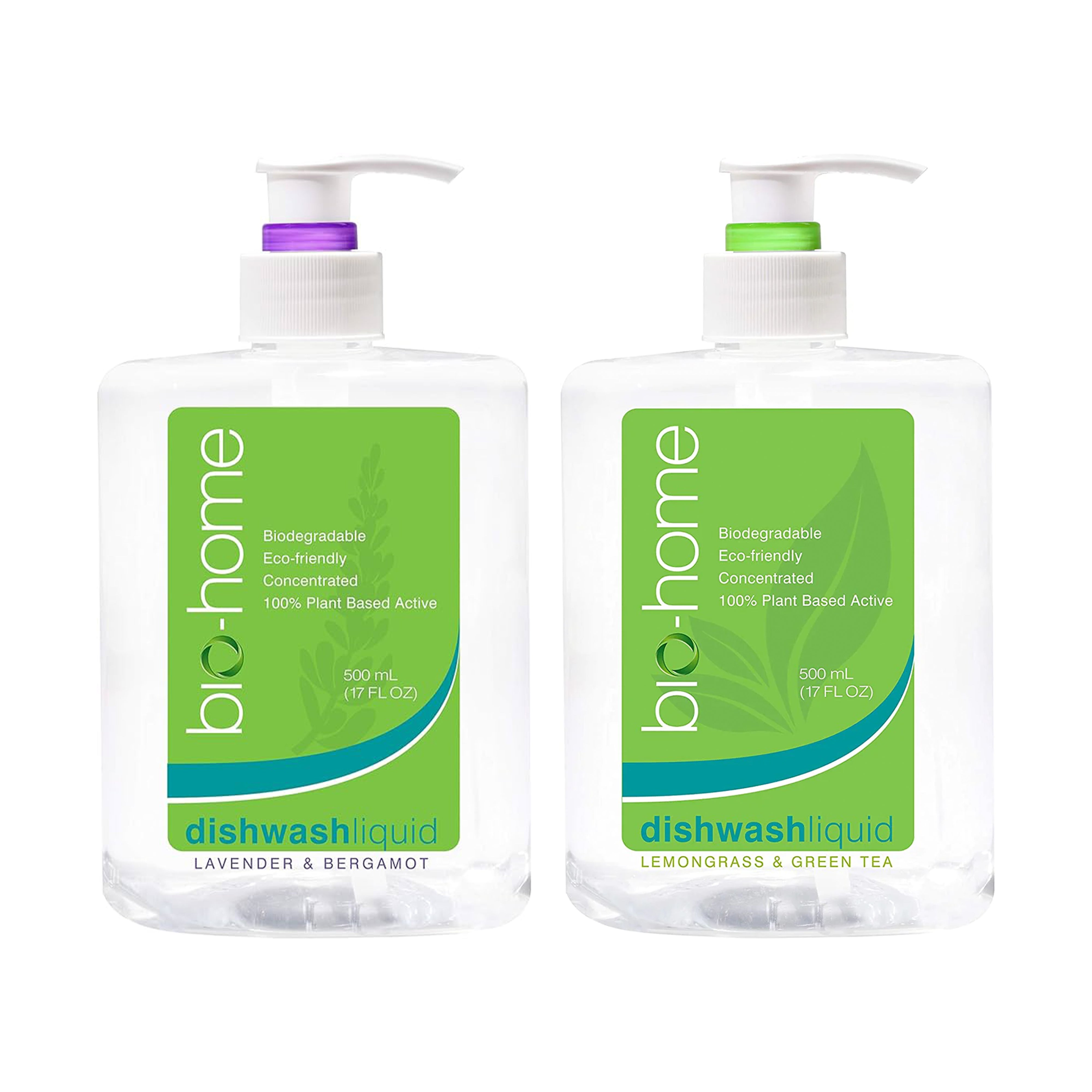 bio-home Dishwash Liquid - Gentle Lavender & Bergamot, 100% Plant-Based, Low-Foam - 17oz