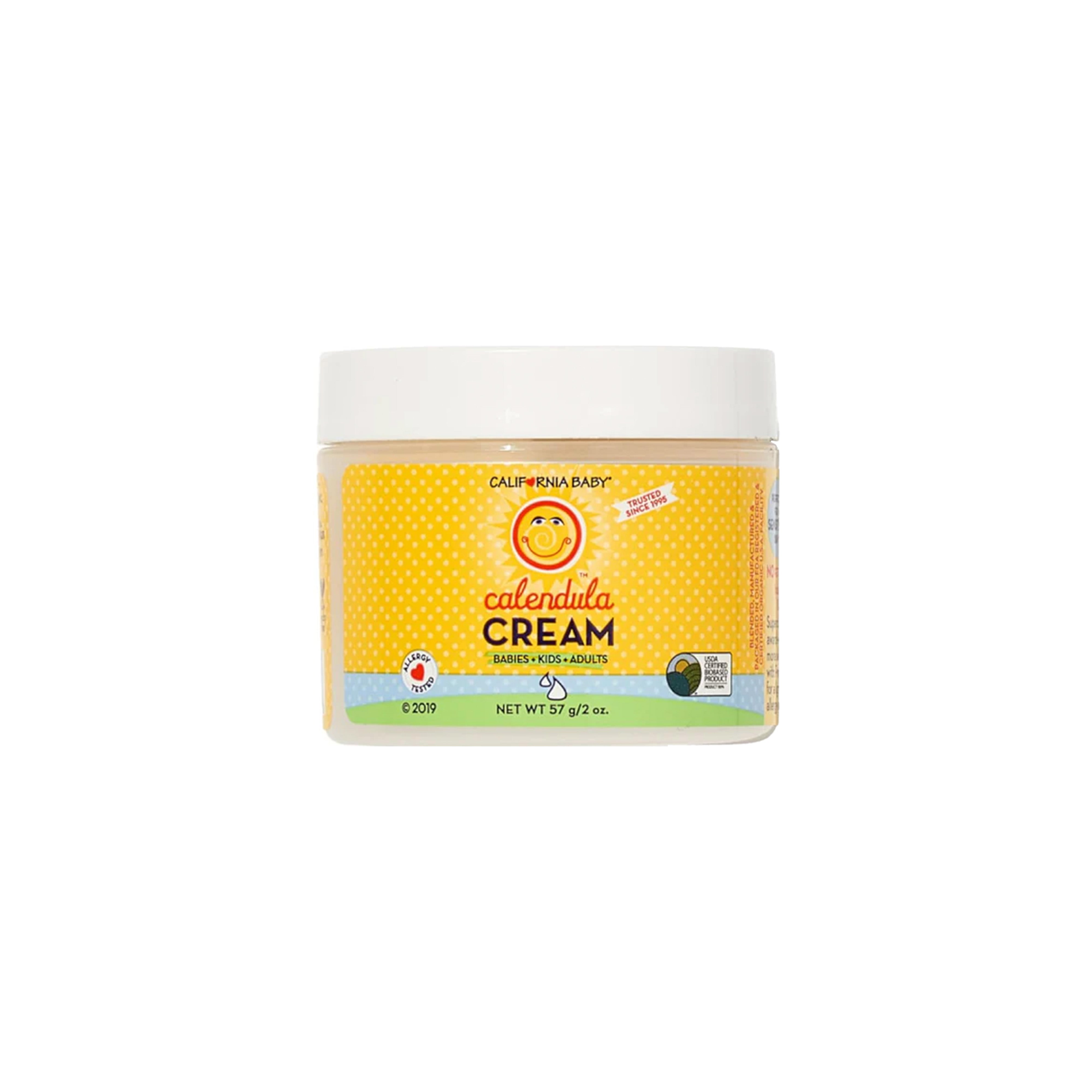 California Baby Calendula Cream - Soothes Sensitive Skin, Allergy Tested, Lavender Scent - 2 oz