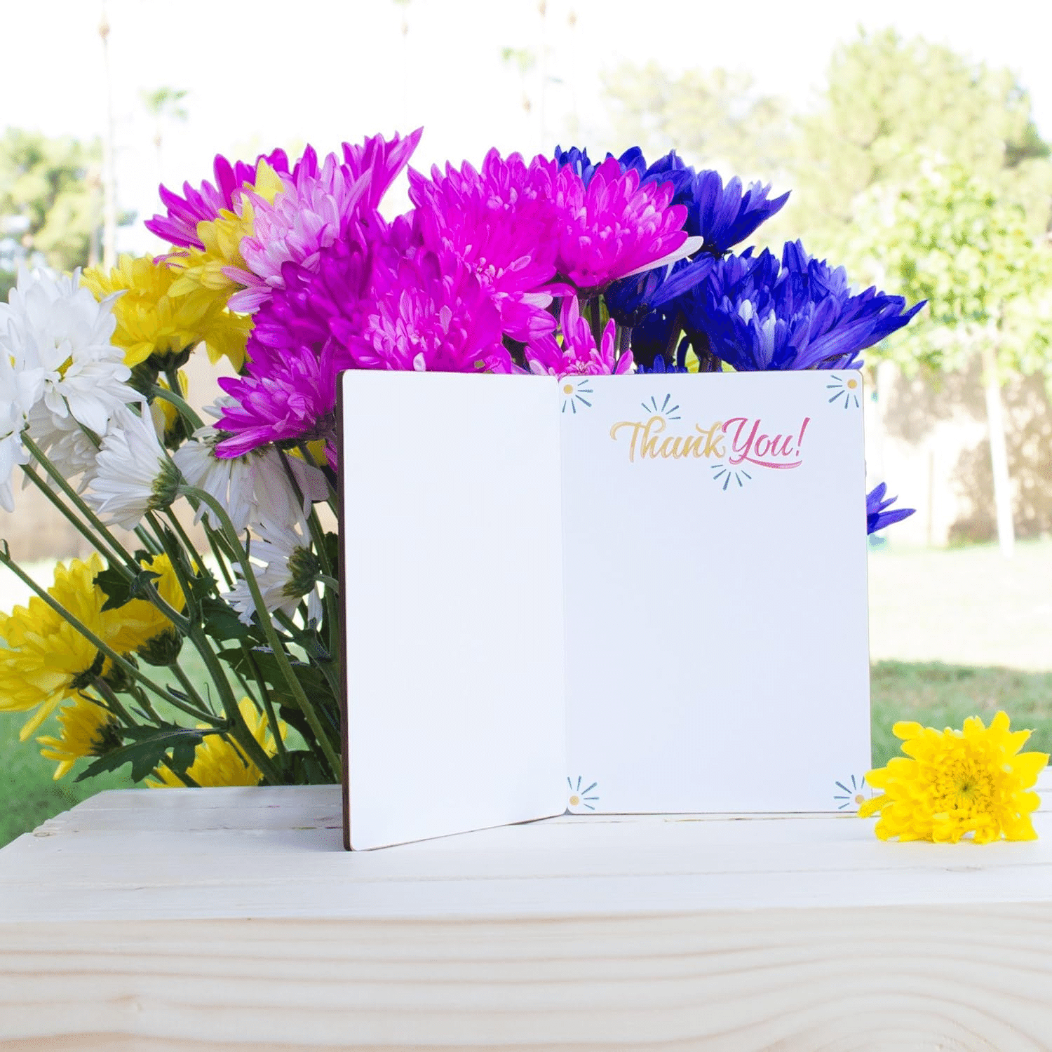 Handcrafted Bamboo Thank You Cards | Confetti