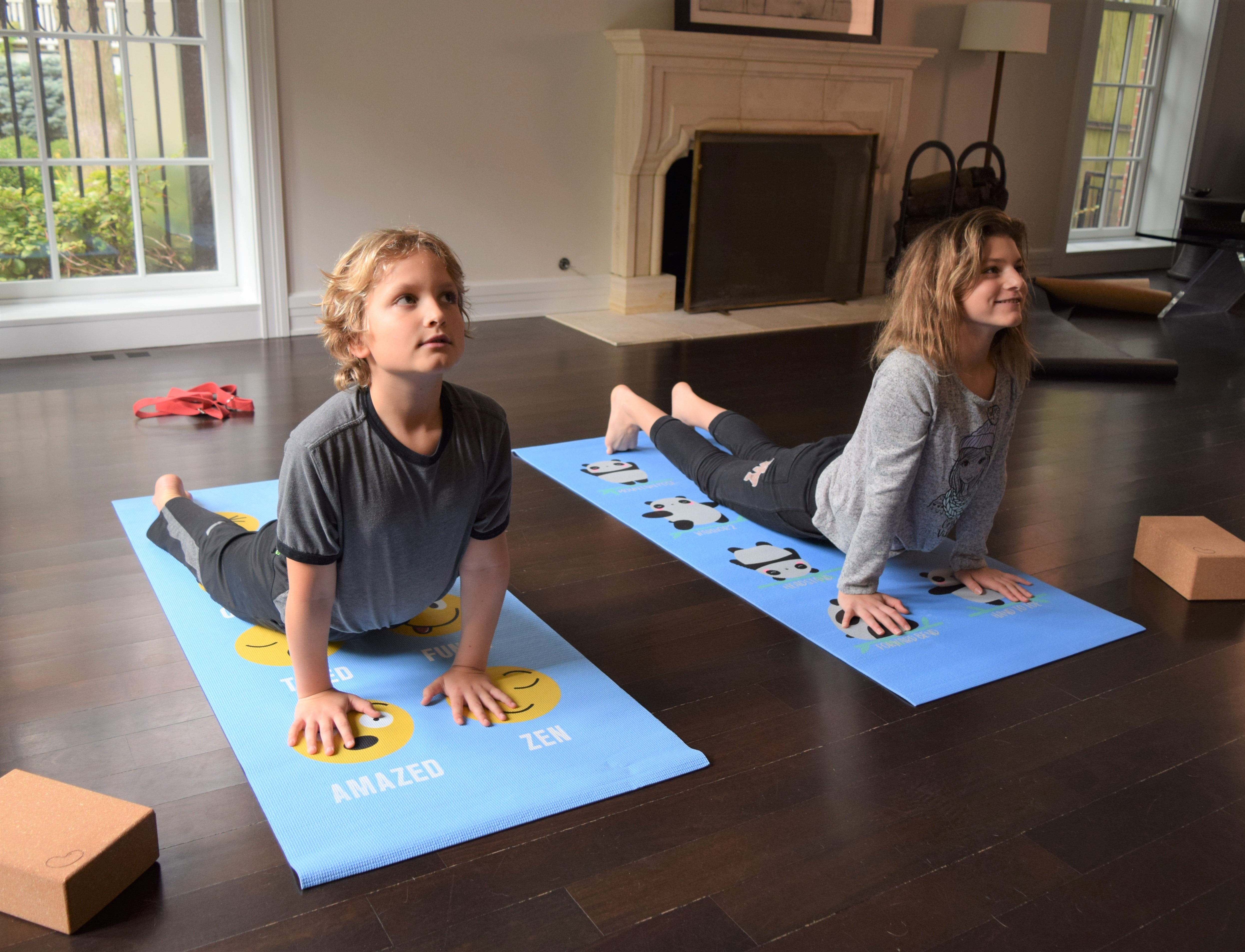 Kids Sticky Yoga Mat | Eco-Friendly, Fun Designs, 1/8 x 24 x 60