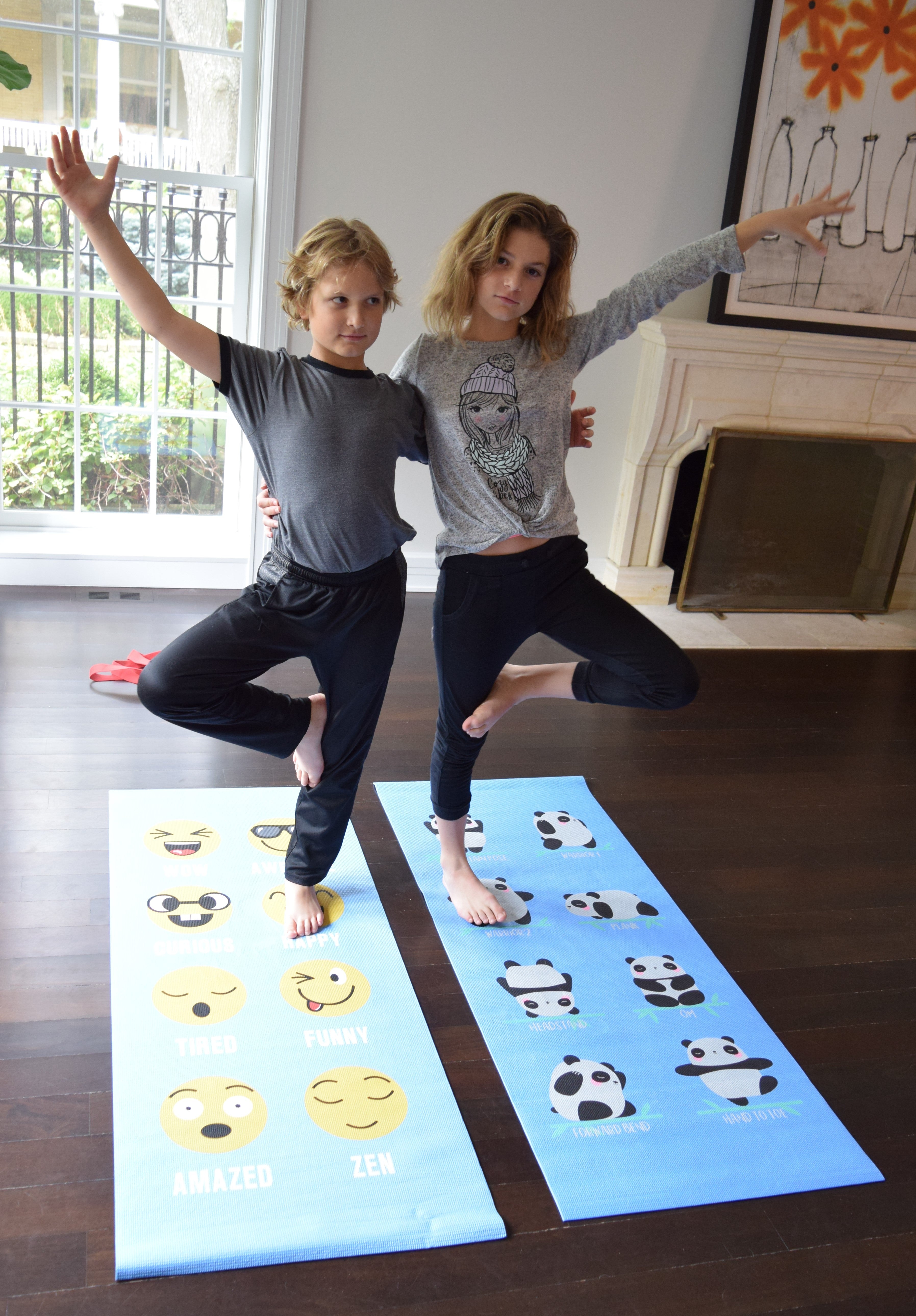 Kids Sticky Yoga Mat | Eco-Friendly, Fun Designs, 1/8 x 24 x 60