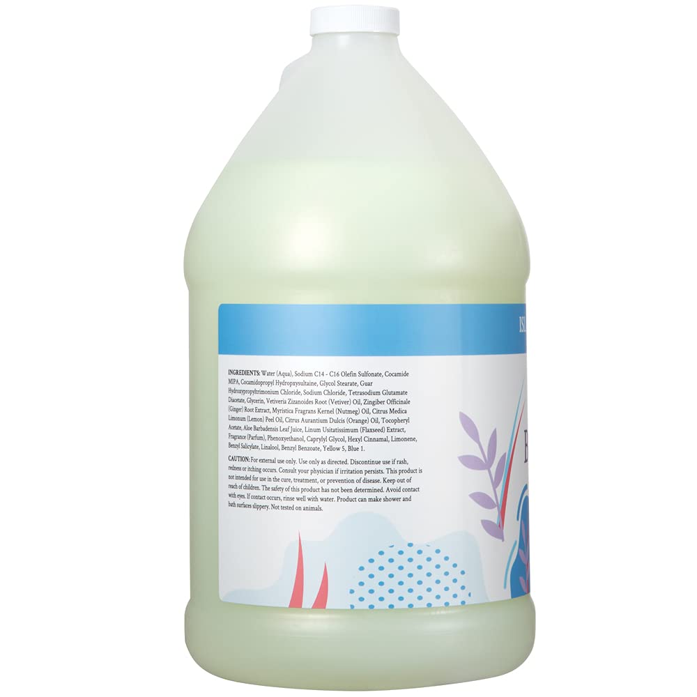 Ginger Lily Farms Botanicals Body Wash - Nourishing Formula, Green Tea & Lemongrass Scent - 1 Gallon