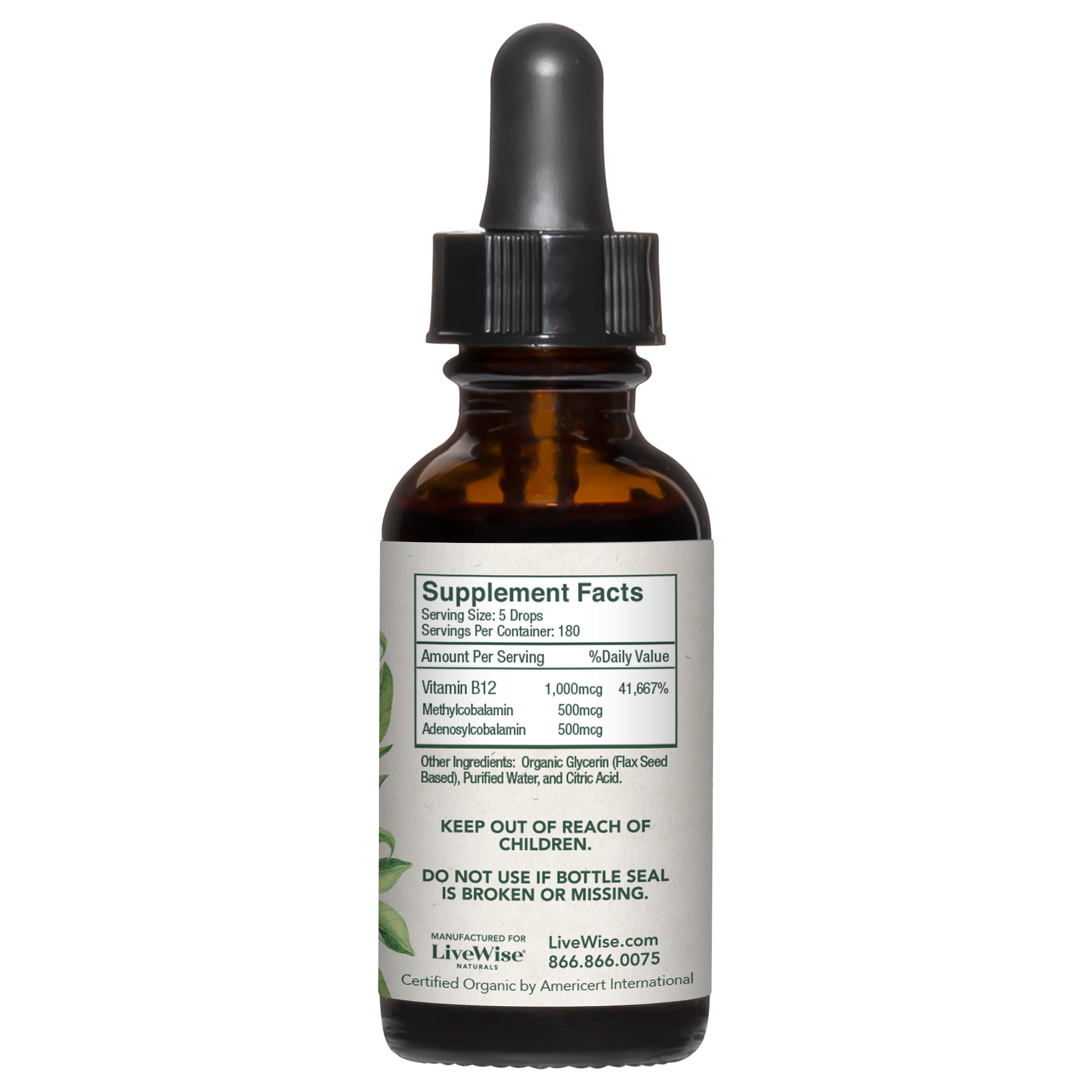 Vitamin B12 Liquid Drops - BIO ACTIVE BLEND