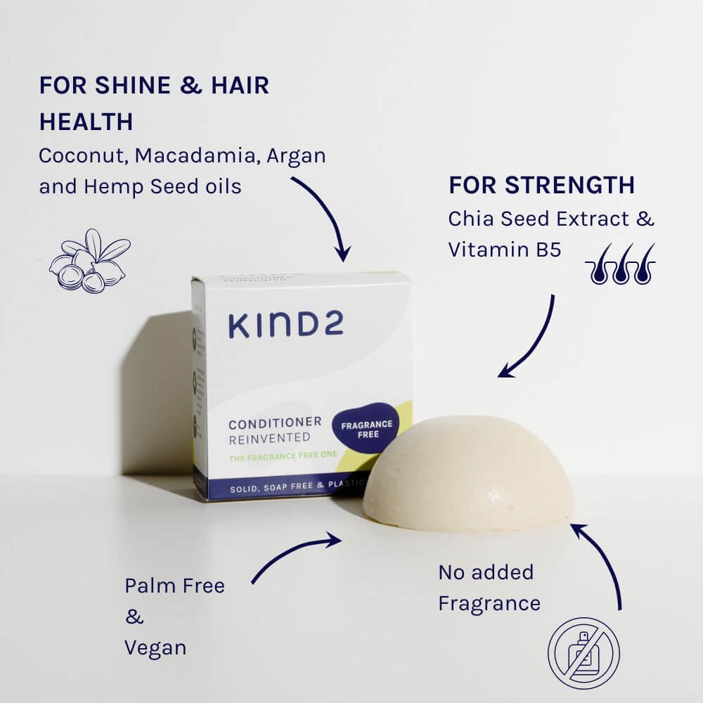 The Fragrance Free One - solid conditioner bar