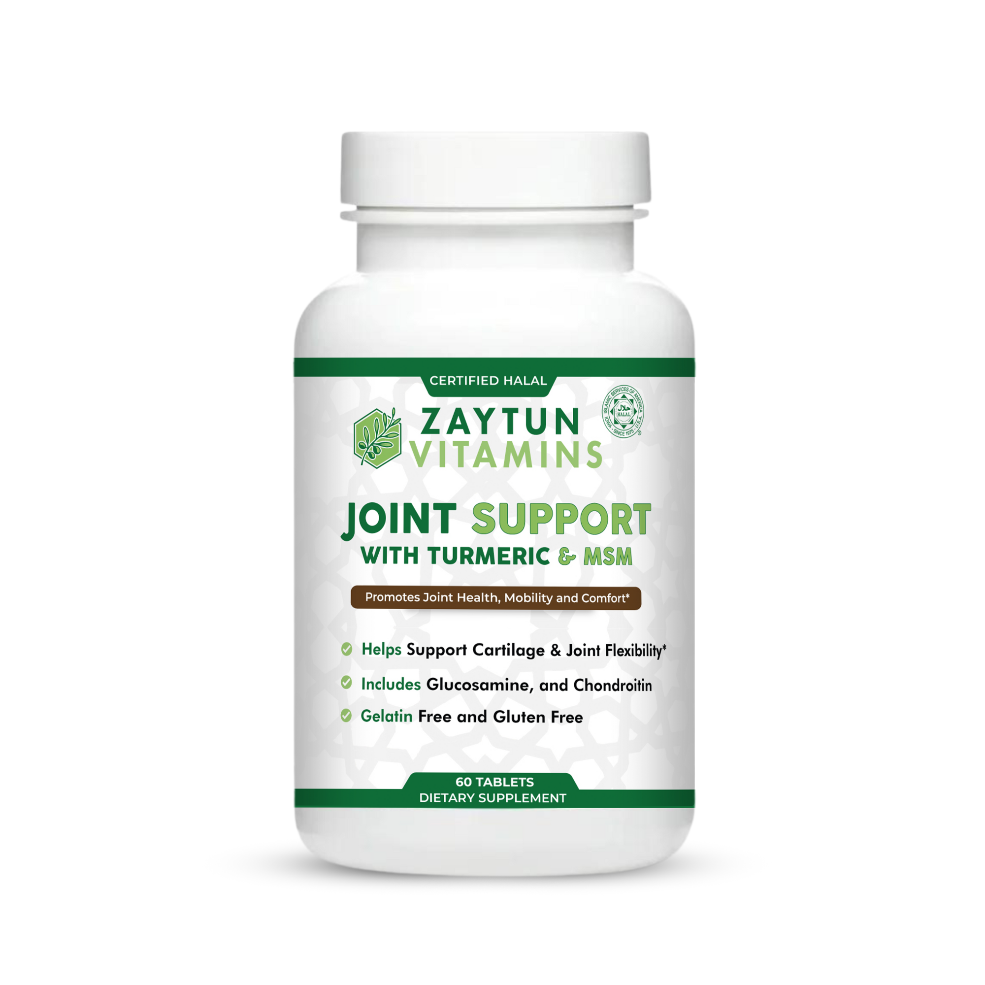 Joint Support Tablets | Glucosamine, Turmeric, MSM - 60 Count