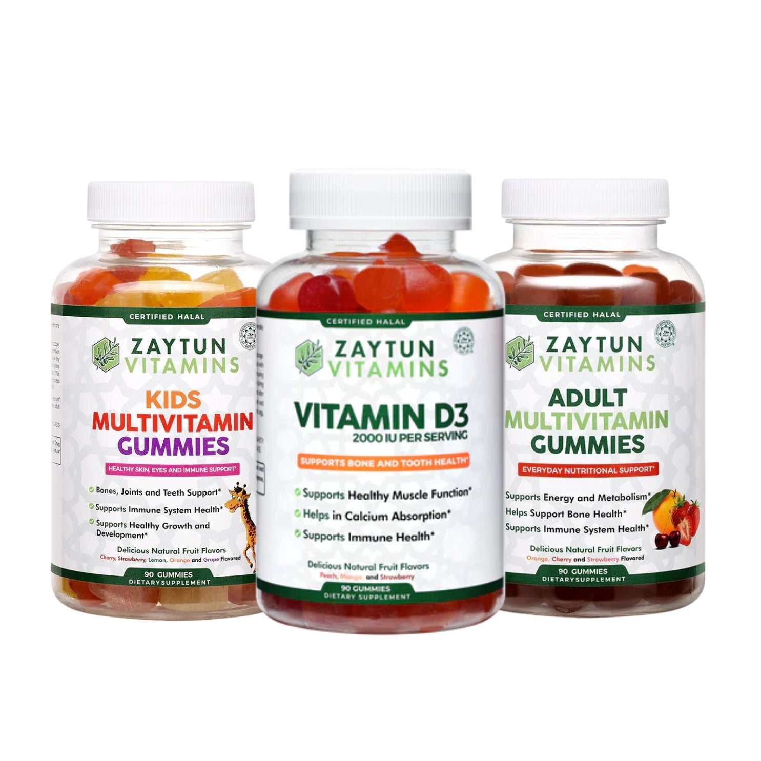 Multivitamins Gummies | Adult & Kids, Vitamin D3 2000IU, 60 Count