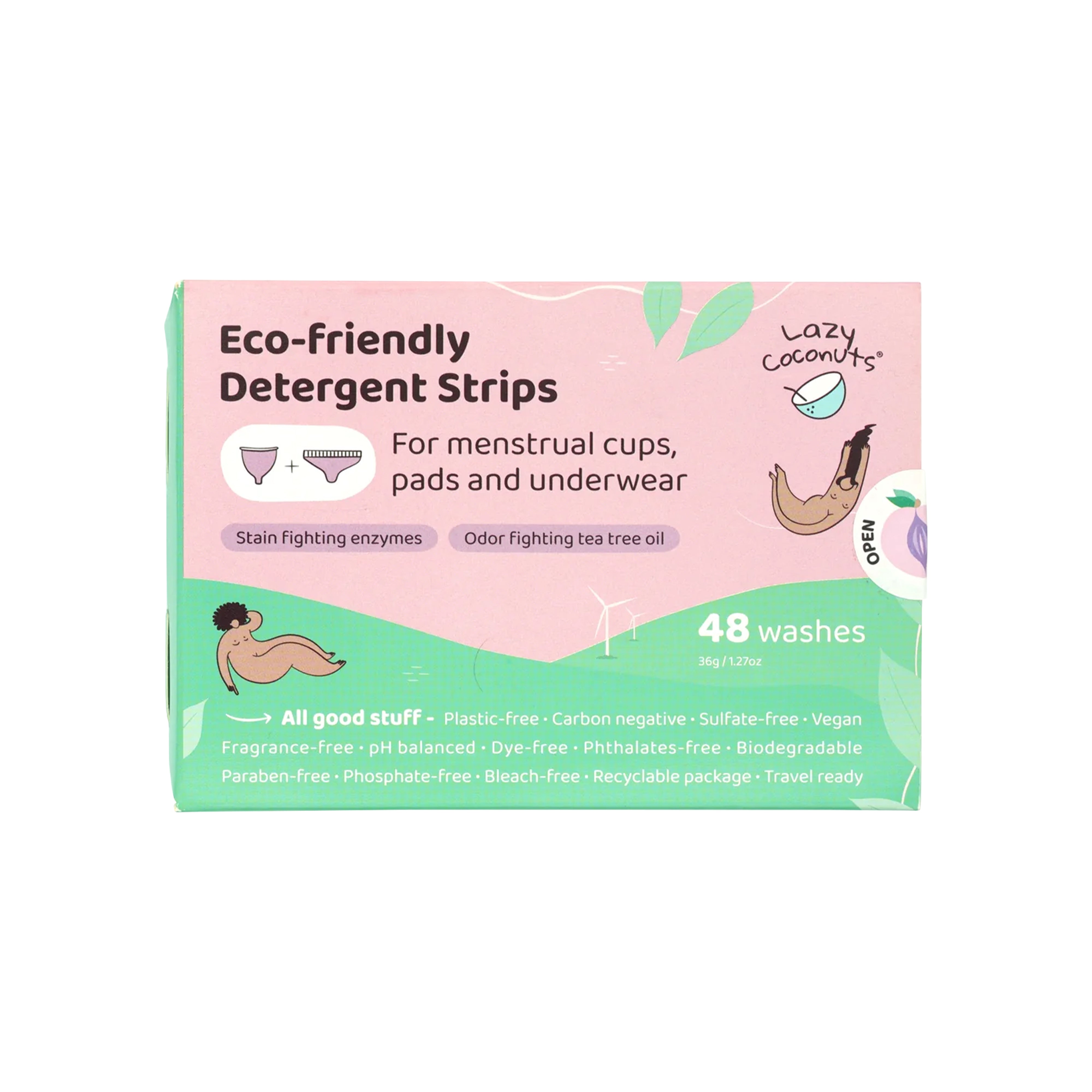 Menstrual Stain Fighting Detergent Strips | 48 Washes